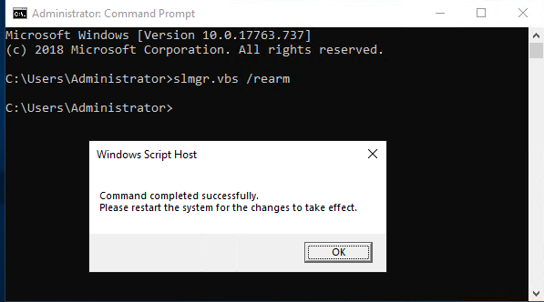 Executing Command successfully